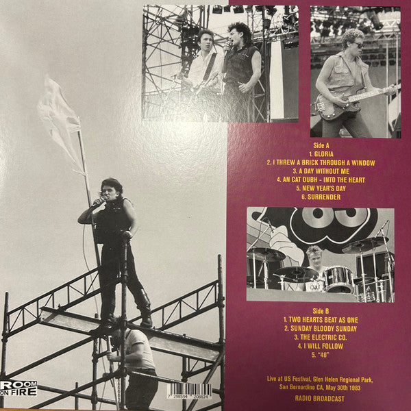 U2.  San Bernardino California 1983 ( Ltd Edition Yellow Vinyl )