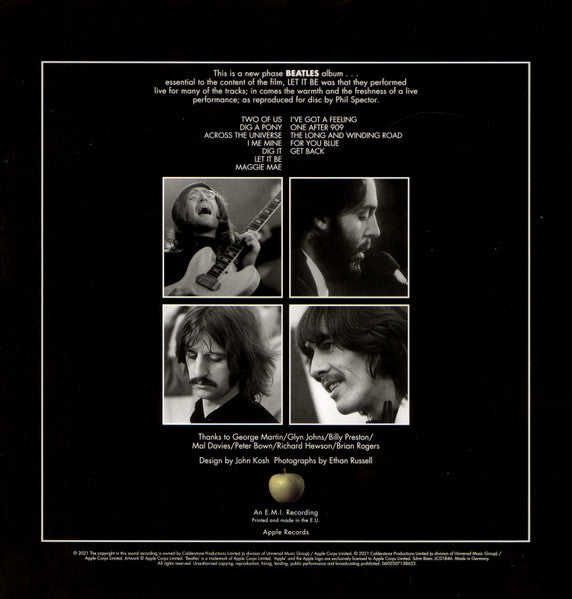 The Beatles. Let It Be ( Reissue, Stereo, Remix, ½ Speed Mastered )