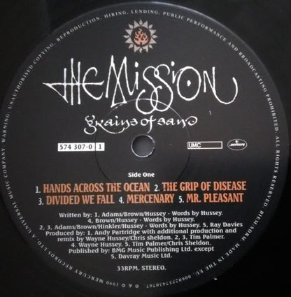 The Mission. Grains Of Sand ( Reissue, 180g ) VG+VG+