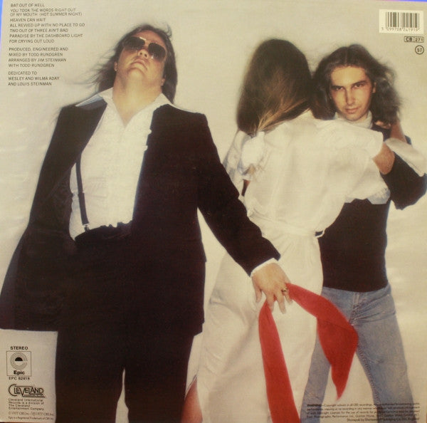 Meat Loaf. Bat Out Of Hell ( Re Issue ) VG+ VG