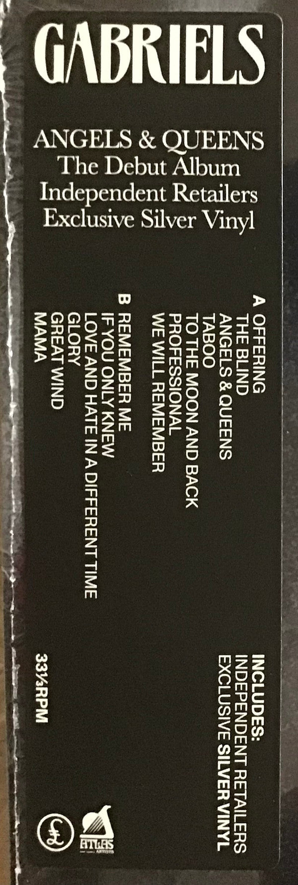 Gabriels. Angels & Queens ( Ltd Edition Silver Vinyl ) VG+VG+