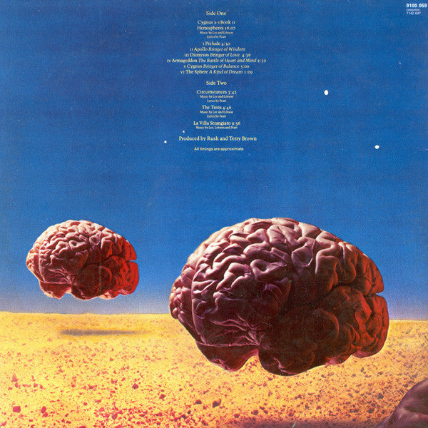 Rush. Hemispheres ( Gatefold ) VG+VG