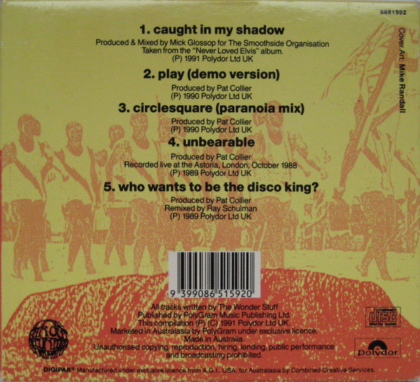 CD The Wonder Stuff. Caught In My Shadow: Australian Tour Souvenir E.P. VG+VG