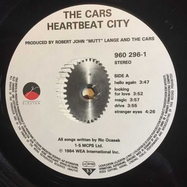 The Cars. Heartbeat City ( Gatefold )( Ex German Library ) VG+VG