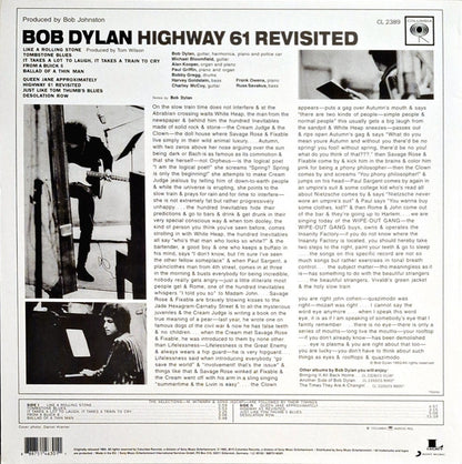 Bob Dylan. Highway 61 Revisited (  Reissue, Repress, Mono, 180 Gram ) VG+VG+