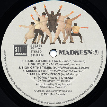 Madness. 7 VG+VG - Ad-Astra Records