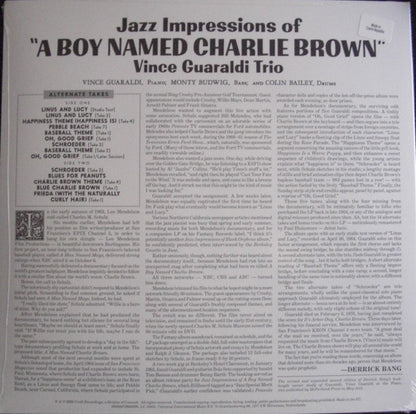 Vince Guaraldi Trio. Jazz Impressions Of "A Boy Named Charlie Brown" (Alternate Takes) Record Store Day, Limited Edition, Reissue, Sky Blue