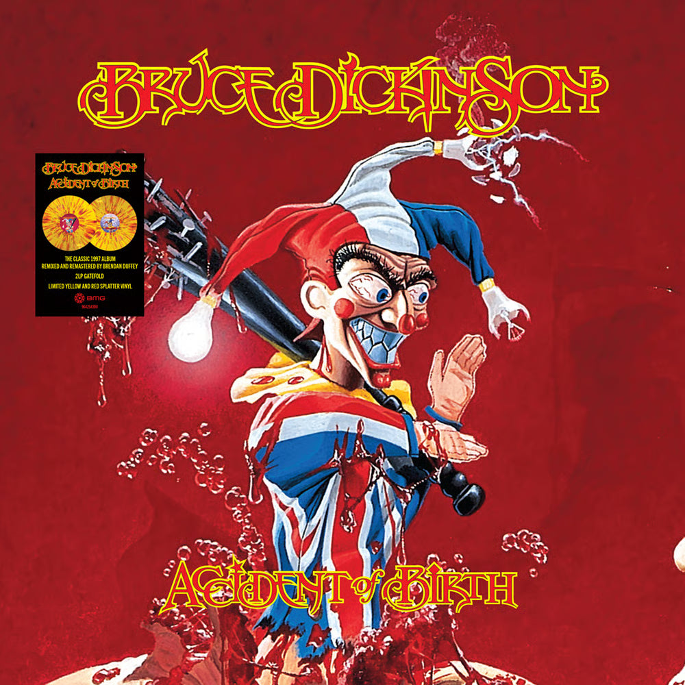 Bruce Dickinson. Accident Of Birth (2026 Remix) Double Splatter Vinyl Release Date 23rd October