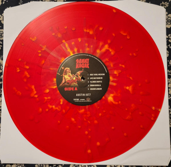 Sammy Hagar.  Austin 1977  ( Red Splatter Vinyl ) - Ad-Astra Records