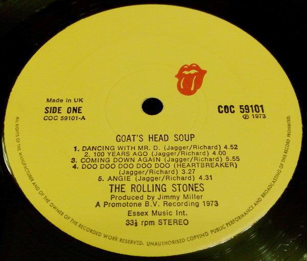 The Rolling Stones. Goats Head Soup ( Repress, Gatefold, Made In UK ) VG+ VG