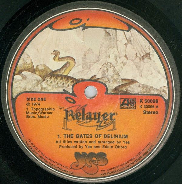 Yes. Relayer ( Gatefold PECKO, PORKY ) VG+VG - Ad-Astra Records
