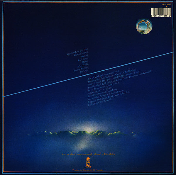 John Martyn. One World ( Re Issue ) VG+VG