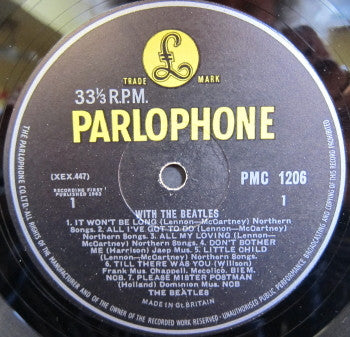 The Beatles. With The Beatles ( 1st Pressing Mono, 'Jobete' Credit, MKT Tax Code ) G+G - Ad-Astra Records