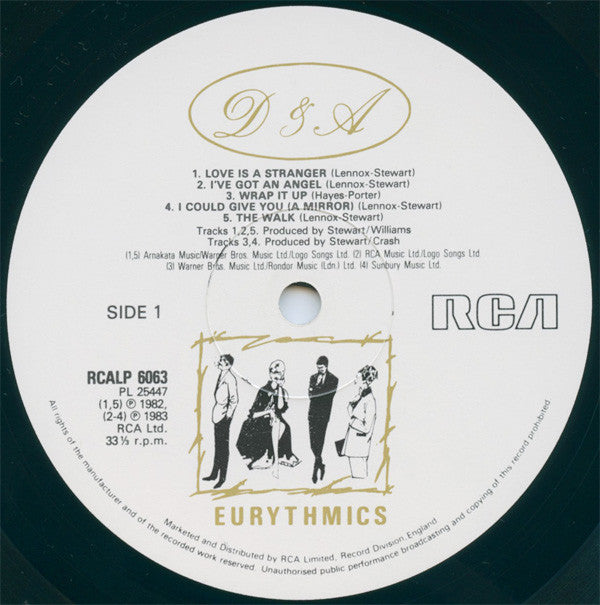 Eurythmics. Sweet Dreams (Are Made Of This) VG+VG