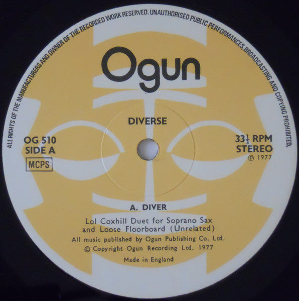 Lol Coxhill. Diverse VG+VG - Ad-Astra Records