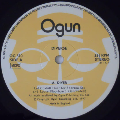 Lol Coxhill. Diverse VG+VG - Ad-Astra Records