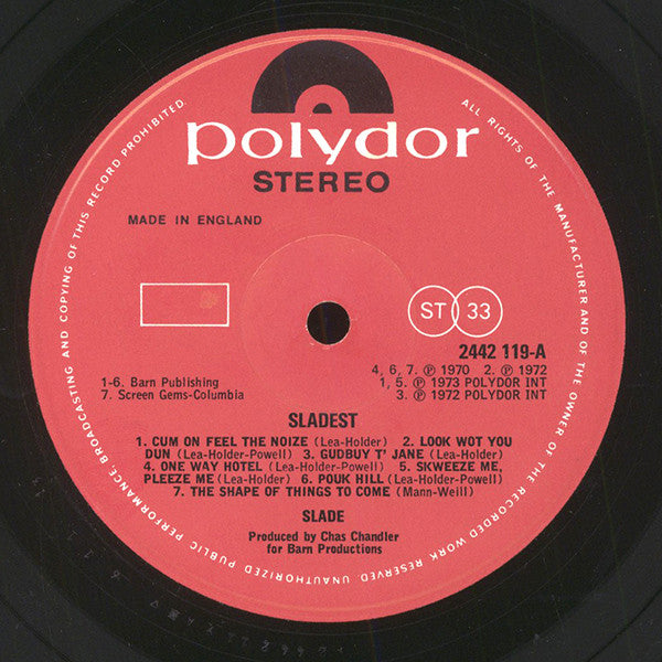Slade. Sladest ( Gatefold Booklet ) VG+VG