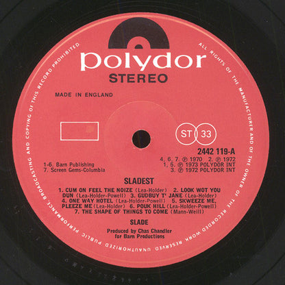 Slade. Sladest ( Gatefold Booklet ) VG+VG