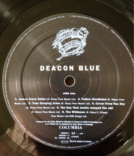 Deacon Blue. Fellow Hoodlums VG+VG