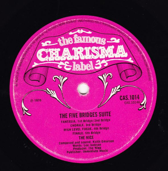 The Nice. Five Bridges ( Gatefold ) VG VG - Ad-Astra Records