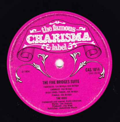 The Nice. Five Bridges ( Gatefold ) VG VG - Ad-Astra Records