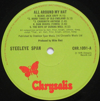 Steeleye Span  - All Around My Hat VG+VG - Ad-Astra Records
