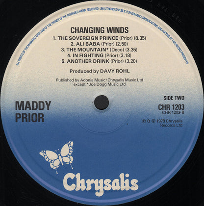 Maddy Prior. Changing Winds VG+VG