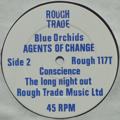 Blue Orchids. Agents Of Change EP 12", 45 RPM VG+VG - Ad-Astra Records