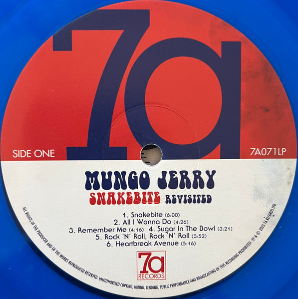 Mungo Jerry. Snakebite Revisited (  Deluxe Edition, Reissue, Remastered, Stereo, Blue Translucent, 180 Gram )