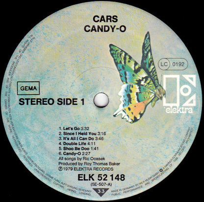 The Cars. Candy-O ( German Library ) VG+G+