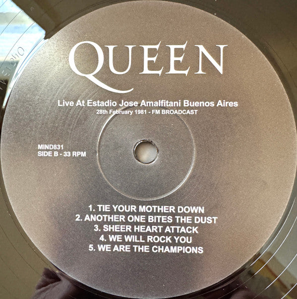 Queen.  Live At Estadio Jose Amalfitani Buenos Aires - 28th February 1981