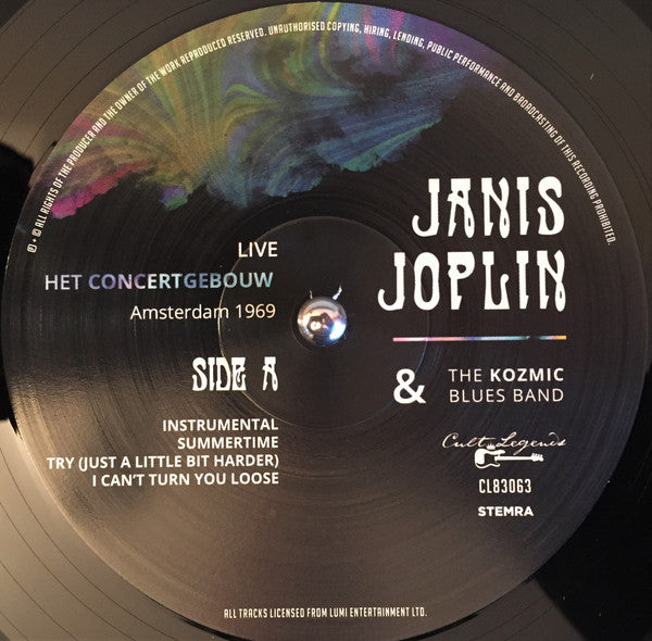 Janis Joplin & The Kozmic Blues Band.  Live Het Concertgebouw Amsterdam 1969