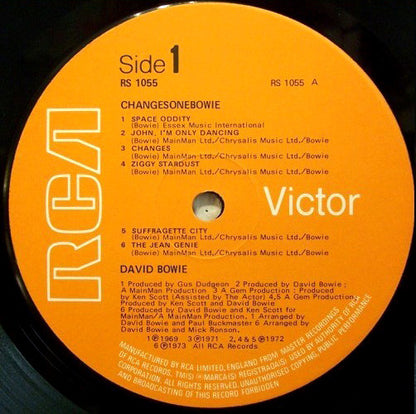 David Bowie. ChangesOneBowie VG+VG