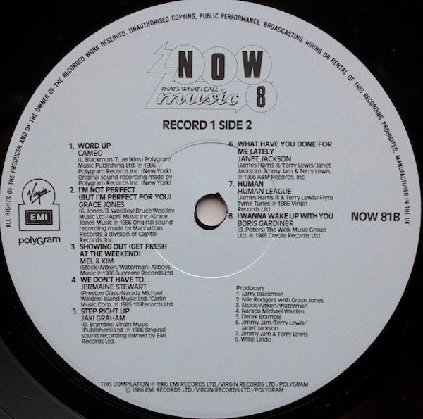 Various. Now That's What I Call Music 8  ( Double ) VG+VG
