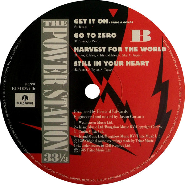 The Power Station. The Power Station 33⅓ VG+VG