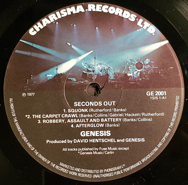 Genesis. Seconds Out ( Double ) VG+VG