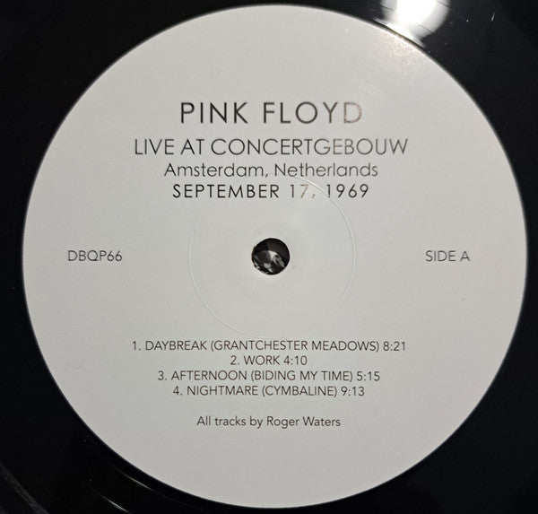Pink Floyd. Live At Concertgebouw Amsterdam, Netherlands September 17, 1969