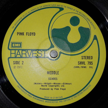 Pink Floyd. Meddle ( The Gramophone Co. Rim text. No sleeve patent number ) VG+VG - Ad-Astra Records