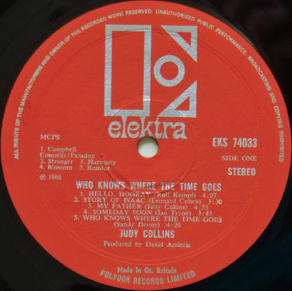 Judy Collins. Who Knows Where The Time Goes VG+G+