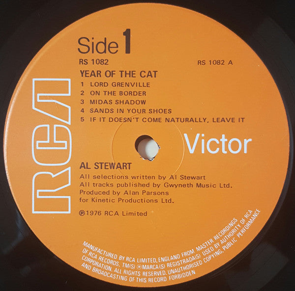 Al Stewart. Year Of The Cat ( Gatefold ) VG+VG
