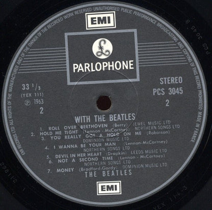 The Beatles. With The Beatles ( Reissue, Stereo, French Export Pressing ) VG+VG