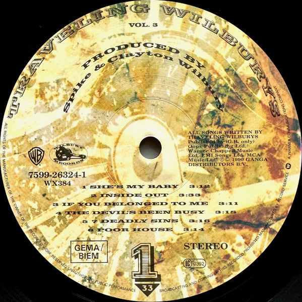 Travelling Wilbury's. Vol.3 VG+VG