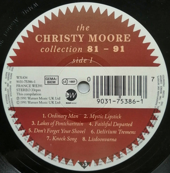 Christy Moore.  The Christy Moore Collection 81 - 91 VG+VG
