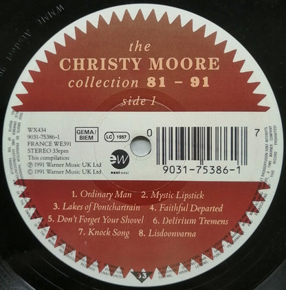 Christy Moore.  The Christy Moore Collection 81 - 91 VG+VG