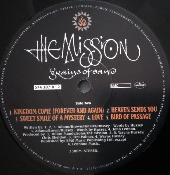 The Mission. Grains Of Sand ( Reissue, 180g ) VG+VG+