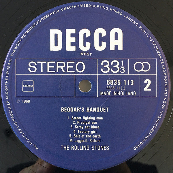 The Rolling Stones. Beggars Banquet ( Dutch Re Issue ) VG+VG