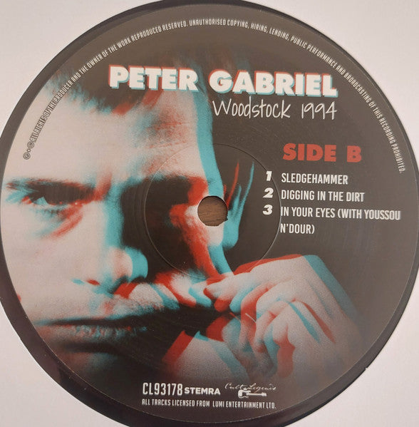 Peter Gabriel. Woodstock Winston Farm, Saugerties, NY, August 14, 1994 - Ad-Astra Records