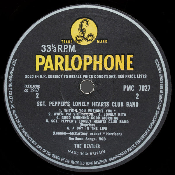 The Beatles. Sgt. Pepper's Lonely Hearts Club Band ( Mono 1st UK