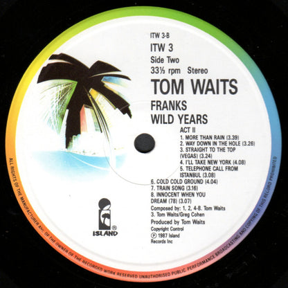 Tom Waits. Franks Wild Years ( Gatefold ) VG+VG - Ad-Astra Records