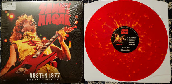 Sammy Hagar.  Austin 1977  ( Red Splatter Vinyl ) - Ad-Astra Records